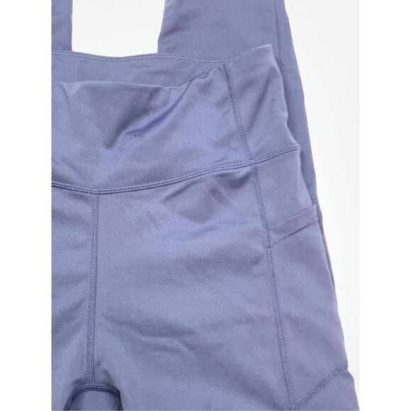 Bebe Sport Women's Pull On Ankle Length Mid-Rise Leggings Blue Size Medium - Picture 3 of 5